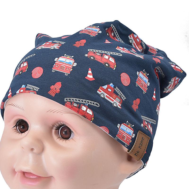 Baby Wendemütze 55-57 size Feuerwehr blau